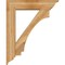Ekena Millwork Imperial Traditional Rough Sawn Bracket w/ Offset Brace, Western Red Cedar, 8"W x 34"D x 42"H BKT0806X34X42IMP01RWR - alternate 3